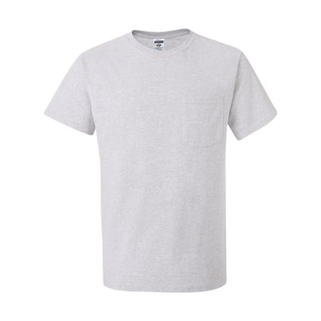 Jerzees Mens DRI-POWER Active Short Sleeve Pocket Crew T-Shirt, JZ29MPR, 4X