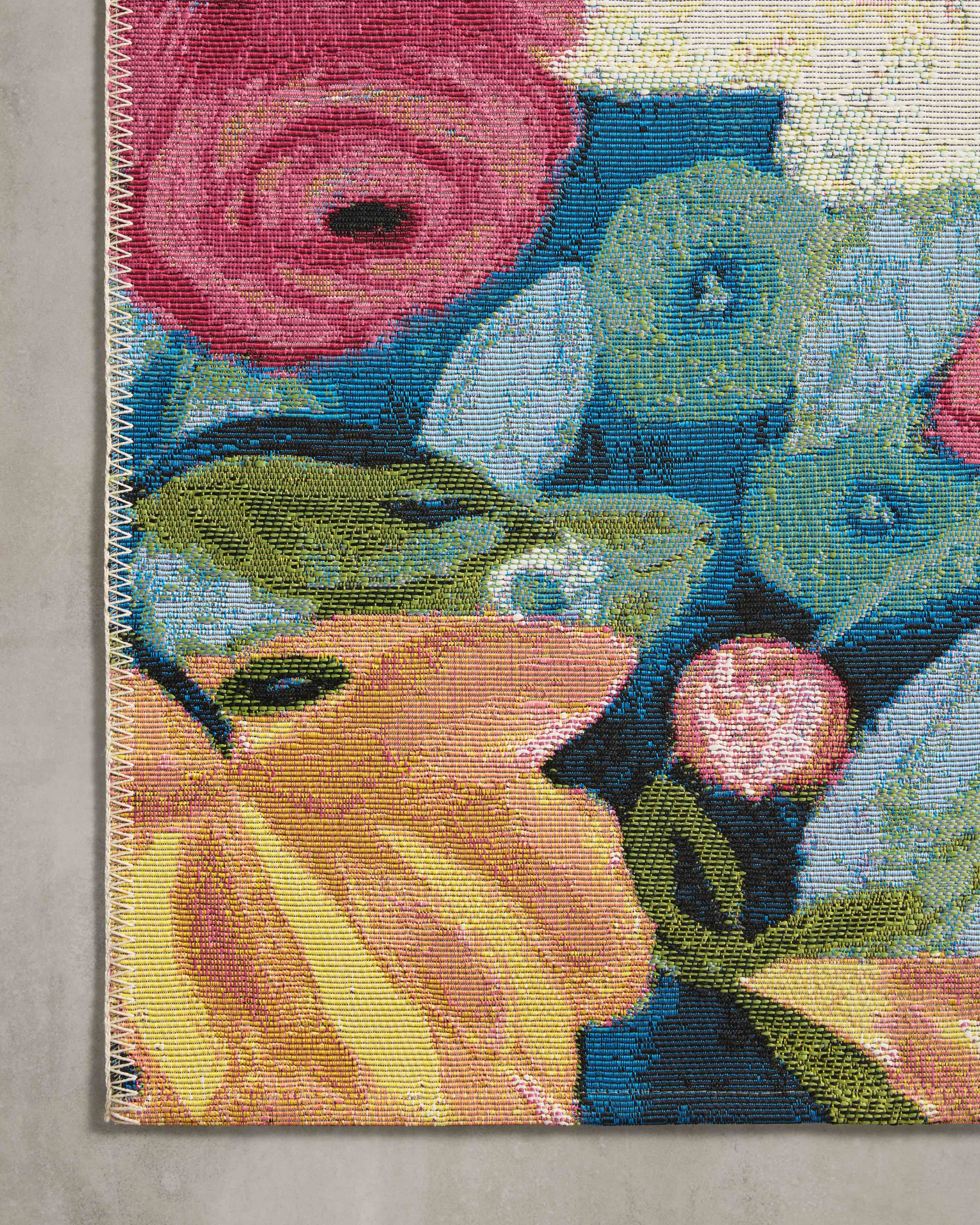 Loloi Botanical Navy / Multi 18" x 18" Sample Area Rug