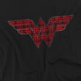 thumbnail image 3 of Dc Wonder Woman Plaid Wonder Woman Logo Kids T Shirt (Medium) for Youth Toddler Boys and Girls, Black, 3 of 5