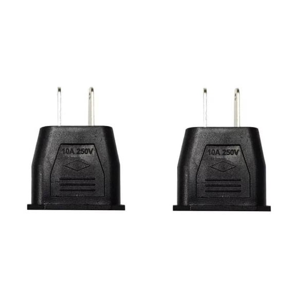 Clavija de Corriente Bestsin Adaptador Americano-Europeo, US-EU; 2 Piezas