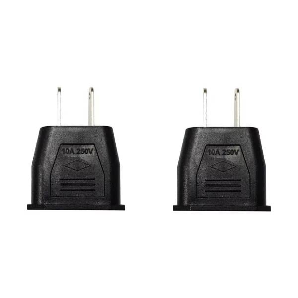 Clavija de Corriente Bestsin Adaptador Americano-Europeo, US-EU; 2 Piezas