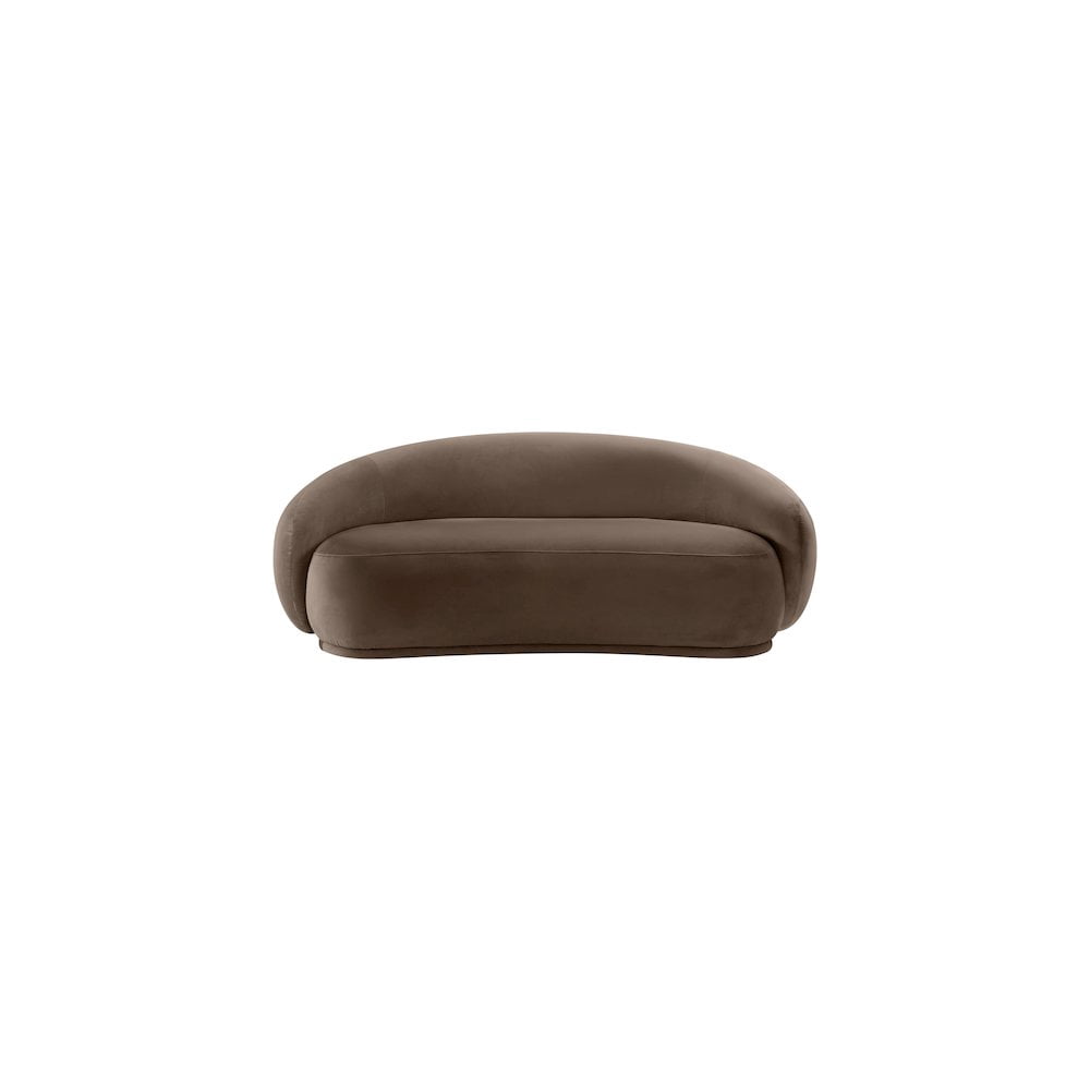 Meridian Furniture Emery Brown Velvet Loveseat