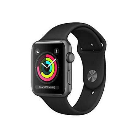 Pre-Owned Apple Watch Series 3 (GPS, 42MM) - Space Gray Aluminum Case with Black Sport Band