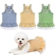 thumbnail image 1 of S Vestidos para perros Niña Ropa para mascotas Falda de princesa a cuadros Primavera Verano Tutu Vestidos de fiesta de cumpleaños de encaje, 1 of 5