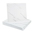 thumbnail image 1 of Uxcell 15Pcs Azulejos de Mármol Autoadhesivos, Paneles de Pared Impermeables para Salpicadero, Azulejos de Ducha Autoadhesivos de 12"x12" para Baño, Diseño Elegante en Blanco, 1 of 7