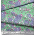 thumbnail image 2 of Soimoi Poly Georgette Fabric Leaves & Floral Artistic Print Sewing Fabric Yard 52 Inch Wide, 2 of 3