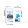 thumbnail image 3 of 120ml Multi-Purpose Glass Cleaner Liquid Spray, Streak-Free Shine for Auto Windshield, Window, Mirror, Kitchen & Home Glass, Fast-Acting Dust & Stain Remover with Clear Vision, 3 of 9