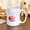 White-15oz, variant on 1pc ceramic mug with "Growing Apple" pattern and Japanese lettering. Multi-purpose for coffee, tea and milk, machine washable for easy daily care. Perfect heartfelt gift for relatives and friends, id