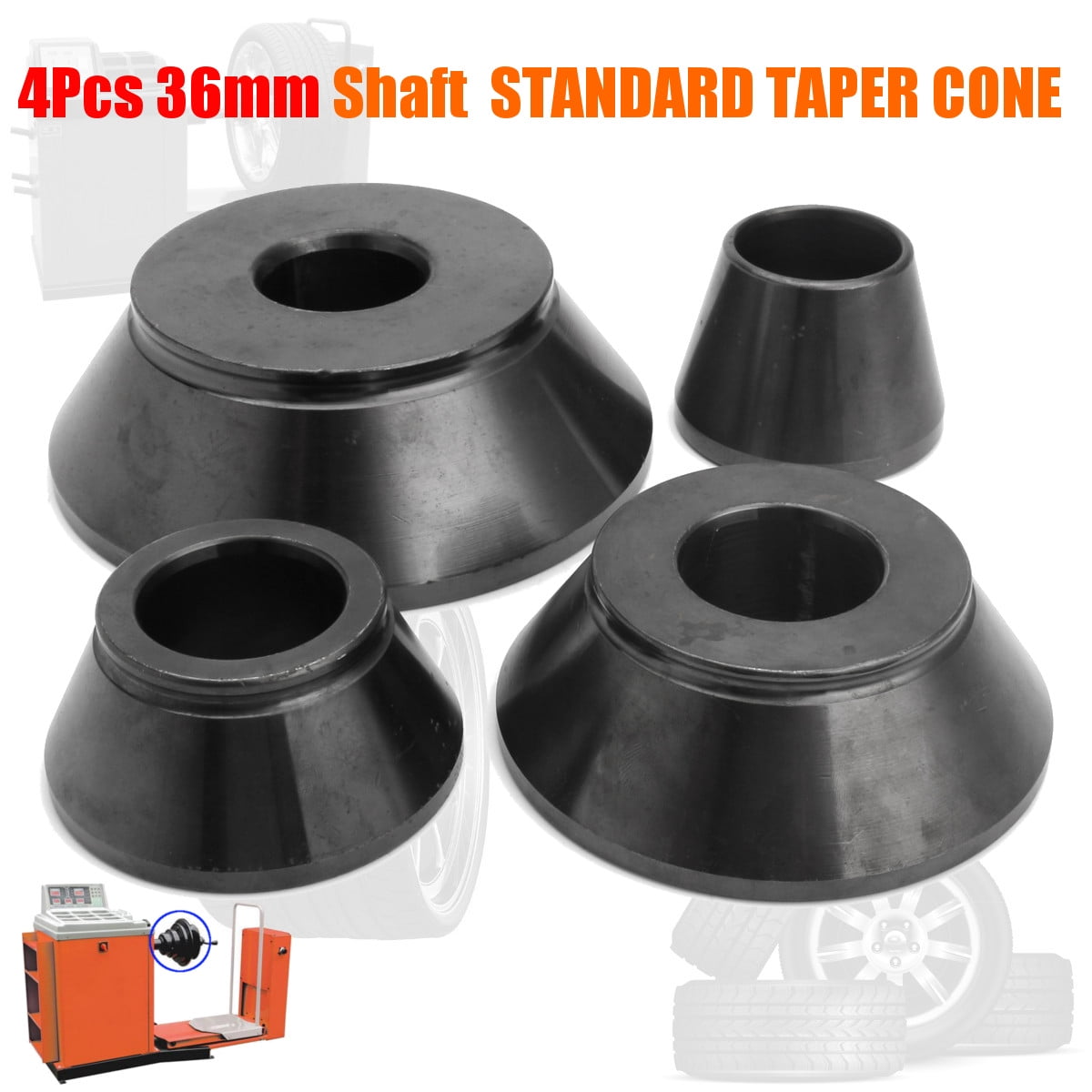1Pcs Wheel Balancer Taper Cone Kit Standard Tool 36mm/1.4" Shaft Coats US 
