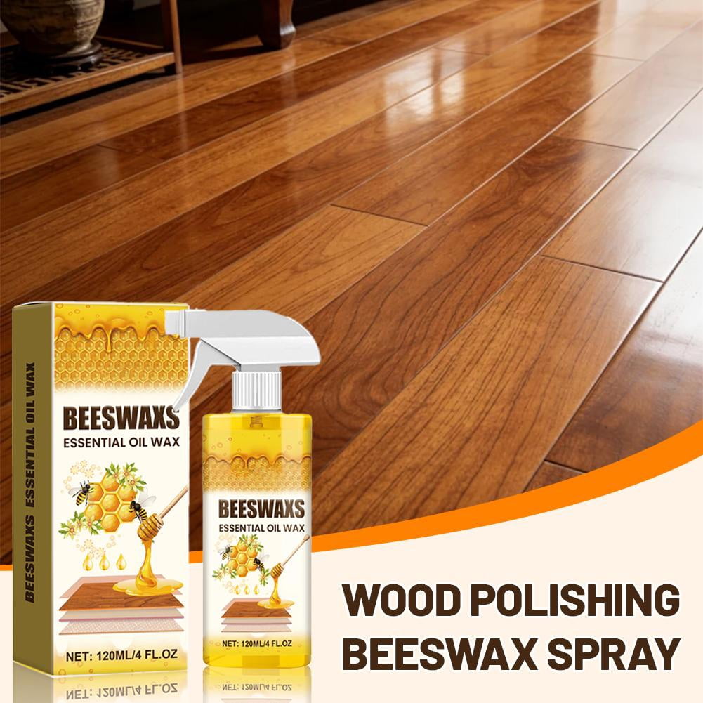 Wood Polishing Beeswax Spray, Furniture Care Polish Restorer, Nourishing Color Protection Anti-Crack Wood Maintenance Spray