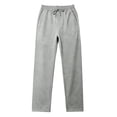 thumbnail image 4 of Akiihool Straight Pants for Men Men's Slim Fit Pocket Stretch Twill Pant Casual Winter Light Gray,M, 4 of 5