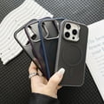 thumbnail image 4 of ELEHOLD Full Body Clear Case for iPhone 15 Pro Max, Magnetic Case Translucent Matte Magnetic Shockproof Phone Case for Women Men,Purple, 4 of 9