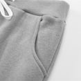 thumbnail image 5 of Thermal Fleece Lining Pants for Women Drawstring Elastic High Waist Cinch Bottom Joggers Thick Sherpa Warm Trousers (Medium, Gray 06), 5 of 6