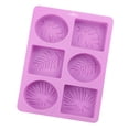 thumbnail image 1 of de jabón de silicona para jabón, formas de hojas, de jabón y ovalados a pastel, pudín artesanal DIY, 1 of 7