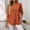 Orange, variant on Olyvenn Womens Crewneck Shirts Fashion Solid Color Long Sleeve Loose Fit Sweatshirts Fall Casual Comfort Tunic Tops Orange S