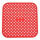 thumbnail image 1 of 7.5 pulgadas cuadrado rojo Revestimientos de silicona para freidora de aire Esenciales de cocina 2 piezas Revestimiento reutilizable para freidora de aire Sartén cuadrada antiadherente Ester, 1 of 5