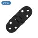 thumbnail image 3 of Bisagra de Mesa Plegable Uxcell, 2Paquete Aleación de Zinc 180 Grados Bisel Redondeado Bisagras de Mesa para Gabinete, Negro, 3 of 7
