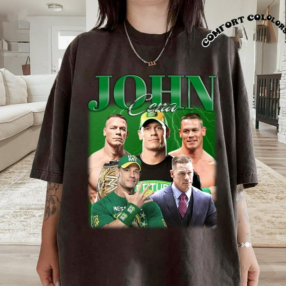 Limited John Cena Retro T-Shirt, Comfort Colors WWE Shirt, Homage Shirt, Unisex