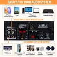 thumbnail image 3 of Amplificador estéreo Sunbuck AS-35BU Bluetooth 5 400Wx2 7 entradas, 3 of 7