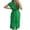 Green #1, variant on pstuiky Womens Dresses, Women Short-Sleeved Lapel Dress Solid Color Lace-Up Dress Button up Shirt Dress Leisure Brown S