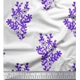 thumbnail image 1 of Soimoi Rayon Fabric Leaves & Floral Block Print Sewing Fabric Yard 56 Inch Wide, 1 of 3