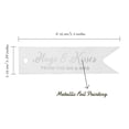 thumbnail image 5 of Inkdotpot Pack Of 100 Real Silver Foil Paper Tags Hugs & Kisses From The Wedding Favor Hang Tags, 5 of 6