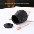 thumbnail image 3 of Ceramic Honeys Pots with Lid,Honeys Jar with Wooden Dipper Small Container Christmas Dipper Stick and Jar Set, 3 of 16