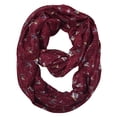 thumbnail image 1 of Peach Couture Sheer Bird Print Scarves For Women Infinity Scarf Circle Loops, 1 of 1