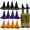 Mixed Color, variant on 12Pcs Plastic Witch Hats Mini Halloween Witch Hats Wizard Hat for DIY Crafts Bottle Toppers Halloween Party Supplies