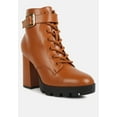 thumbnail image 2 of Grahams Faux Leather Lace Up Boots, 2 of 10