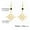 B Gold, variant on Black Crystal Witch Knot Earring for Women Stainless Steel Irish Knot Jewelry