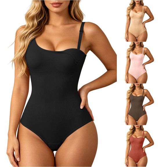 Women's Shapewear Seamless Postpartum Belly Bodysuit For Nursing 2 In 1 Compression Wear After Lactation Support Black,S