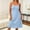 Light Blue, variant on Women's Plus Size Nightgown Spaghetti Strap Sleeveless Lace V Neck Cami Sleep Dress Summer Cooling Sleepwear