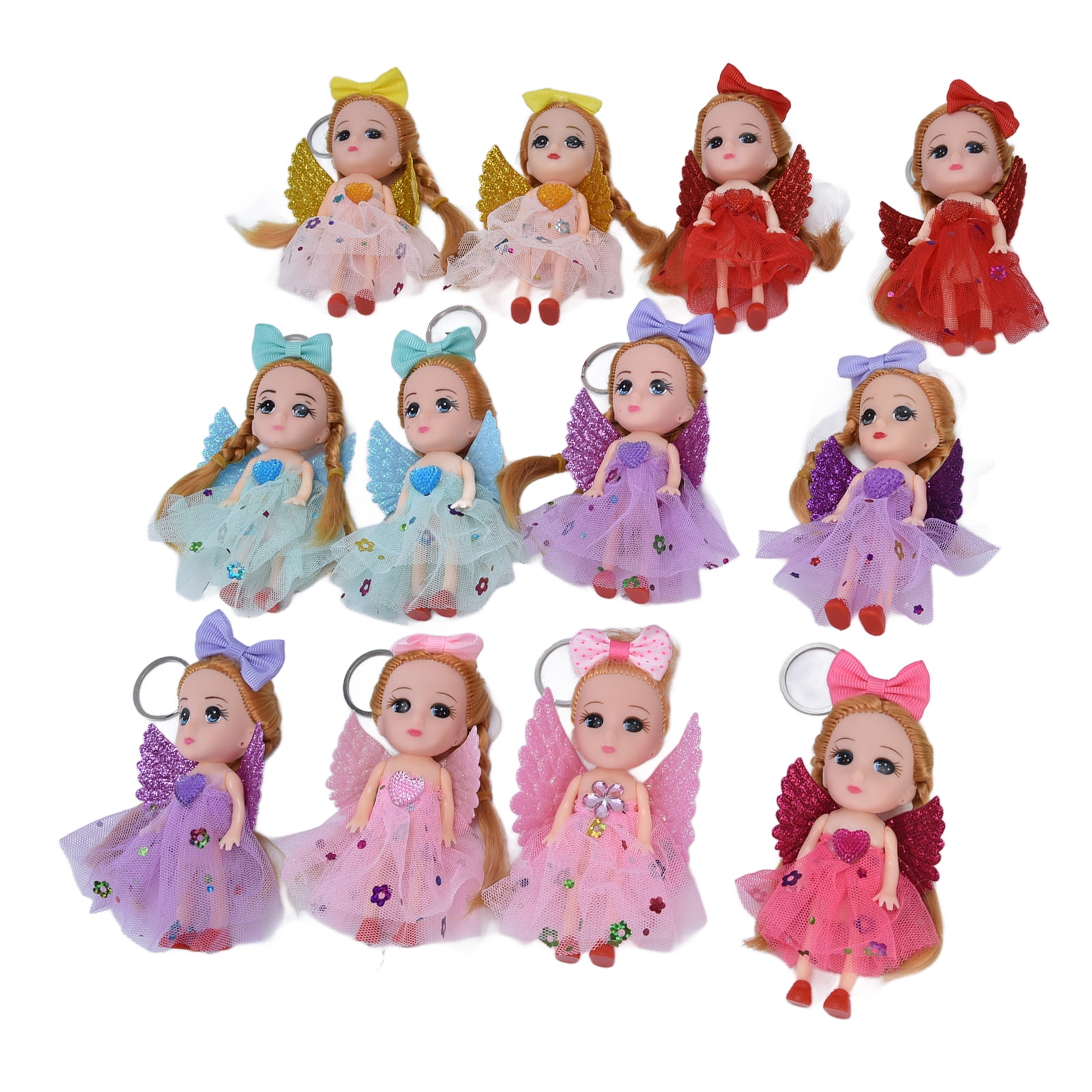 Baby Doll Keychain, Baby Doll Keyring for Girls & Boys - Set of 2,Stylish  Key Ring Gift for Girls,(Multicolor)