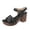 Black, variant on Platform Heels Chunky High Heel Sandals for Women Peep Toe Open Toe Wedge Heels Comfortable Cushioned Insole Non Slip Rubber Outsole Dressy Casual Daily Wear
