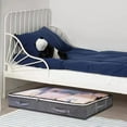 thumbnail image 3 of Foldable Underbed Storage Bag - Reinforced Handle, Portable Large Capacity Clothes Quilt Bag, Dustproof Organizer, 3 of 7