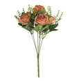 thumbnail image 2 of Lilgiuy Artificial Roses 6 Heads Silk Flower Roses with Stems Fake Rose Bouquet Gifts for Valentine's Day Home Office Parties Bridal Wedding Decoration, Coffee, 2 of 5