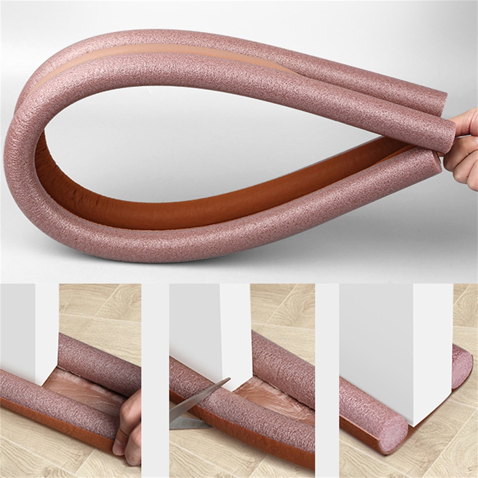 Door Noise Blocker Door Draft Stopper Under Door Sweep Weather Stripping Door Seal Guard Soundproofing 30" to 36" Adjustable Door Stopper for Bottom of Door
