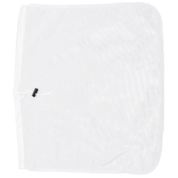 NICEXMAS White Food Grade Mesh Strainer Bag with Drawstring for Juice, Wine, Brewing, and Food Storage