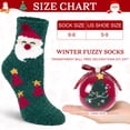 thumbnail image 3 of Loritta Secret 2 Pairs Women Fuzzy Socks, Christmas Cozy Fluffy Warm Winter Comfy Gift Socks for Women with Transparent Ball, 3 of 9