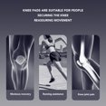 thumbnail image 4 of Genouillère Sport, Manchon de Compression Noir Respirant Genouillère à Compression Réglable pour Hommes Femmes, 4 of 8