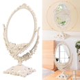 thumbnail image 2 of Table Mirror Rotation Makeup Mirror Double Side Mirror Cosmetic Mirror Shaving Mirror Oval Shape Mirror, 2 of 4