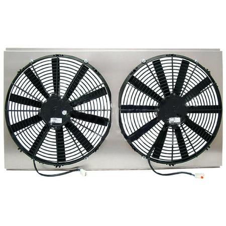 

Z41036 Dual High CFM 16 Electric Fan & Shroud - 17 1/4 x 33 5/8 x 3 1/8