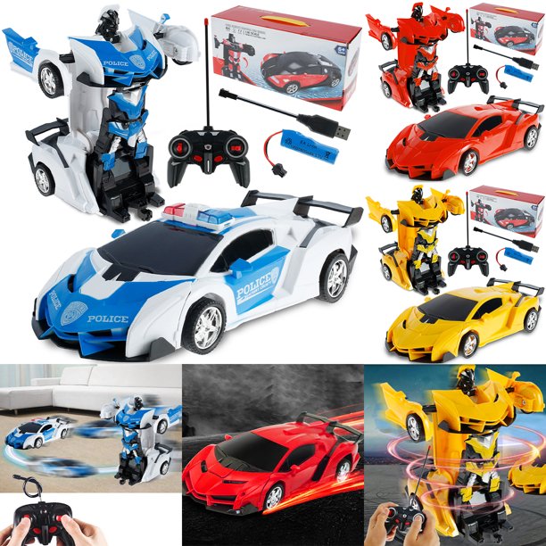 Niyofa RC Transforming Robot Toys Automatic Transforming Robot Car Toys