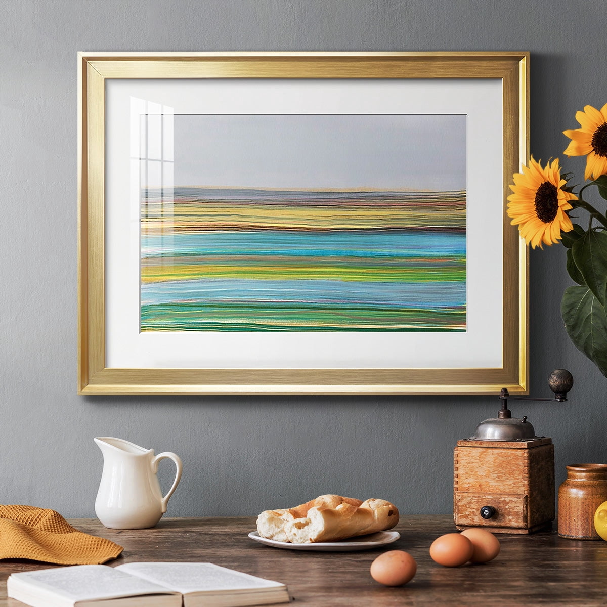 Parallel Striae I Premium Framed Print - Ready to Hang