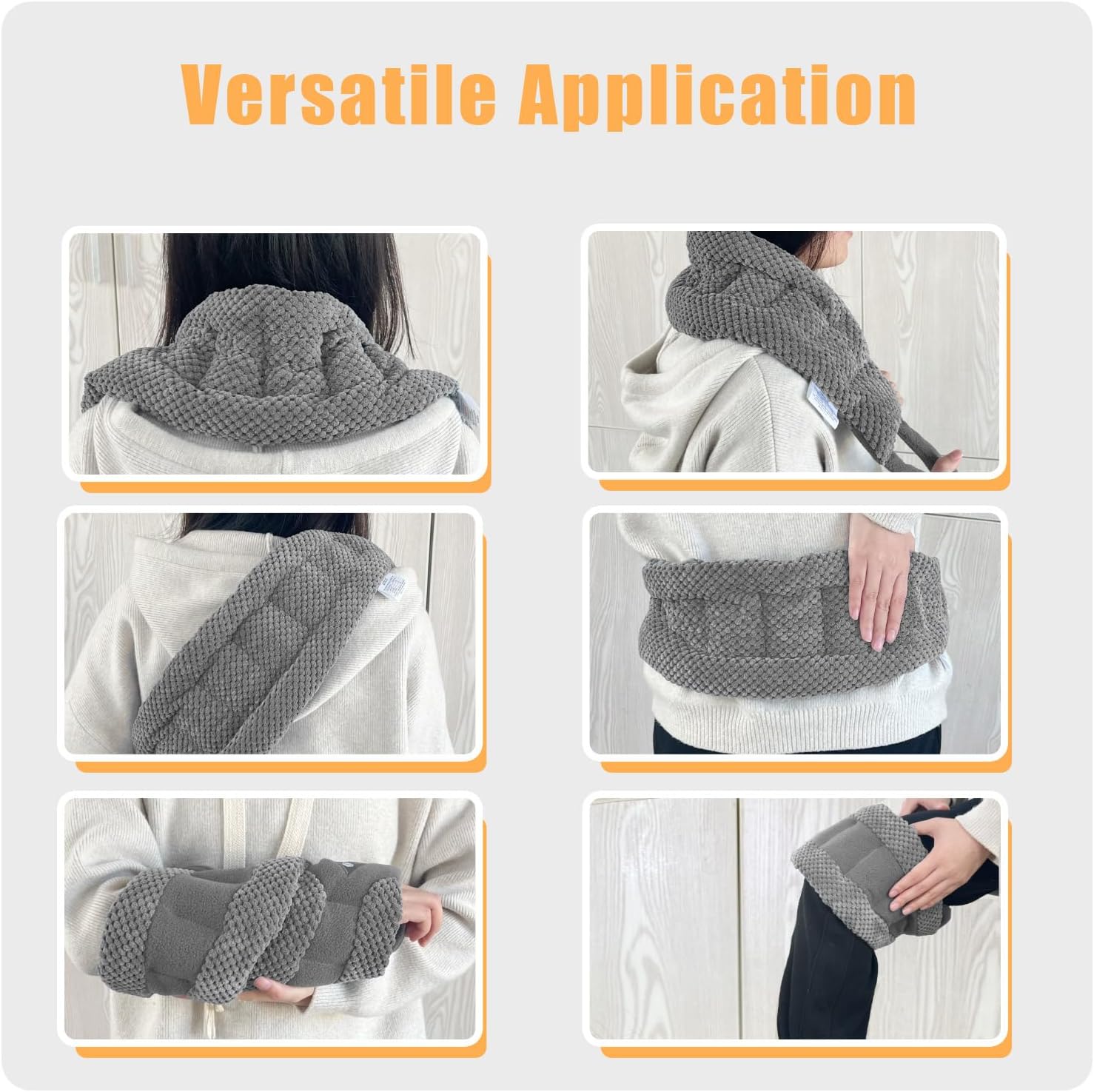UNCN Microwavable Heating Pad Neck Shoulders Back photo 4