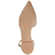 Journee Womens Reba Buckle Pointed Toe Ballet Flats, Widths Available