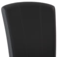 thumbnail image 2 of Wooden Side Chair With Padded Leatherette Seat And Back, Black, Set of 2, 2 of 3