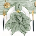 thumbnail image 2 of Yesbay Cheesecloth Napkin 20x20 inches Bohemian Napkin Washable Rustic Gauze Dinner Napkin for Wedding Bridal Shower Dinner Party Decor, 2 of 8