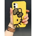 thumbnail image 1 of Funda para teléfono Hello Kitty Teddy Queer Apple 15/14/13promax 12/11 suave xr/xs borde recto 7/8p, 1 of 5